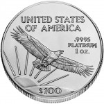 American Eagle Platinum Rückseite